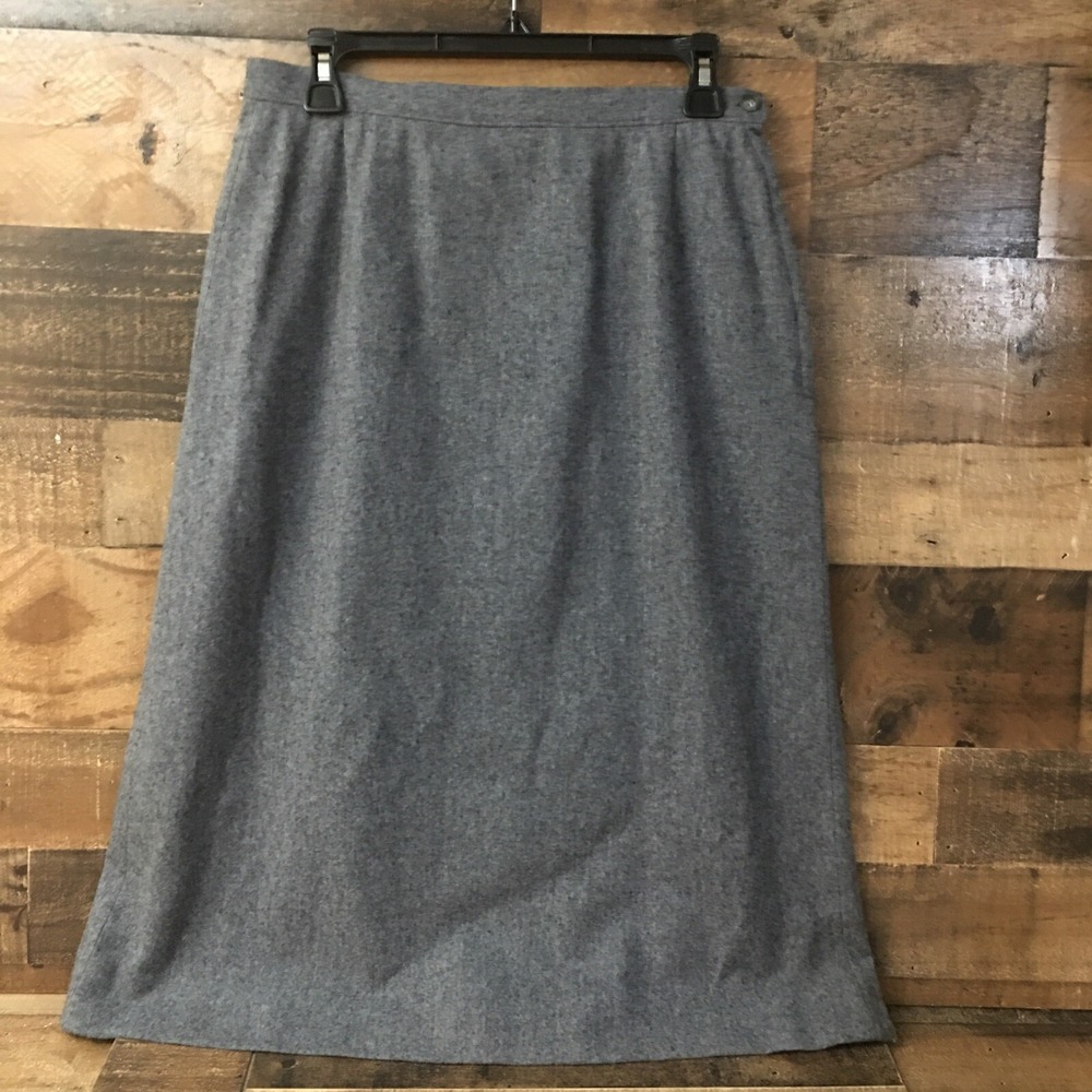 Vintage Pendleton Virgin Wool Skirt Women 12 Lagom Career Preppy Academia USA